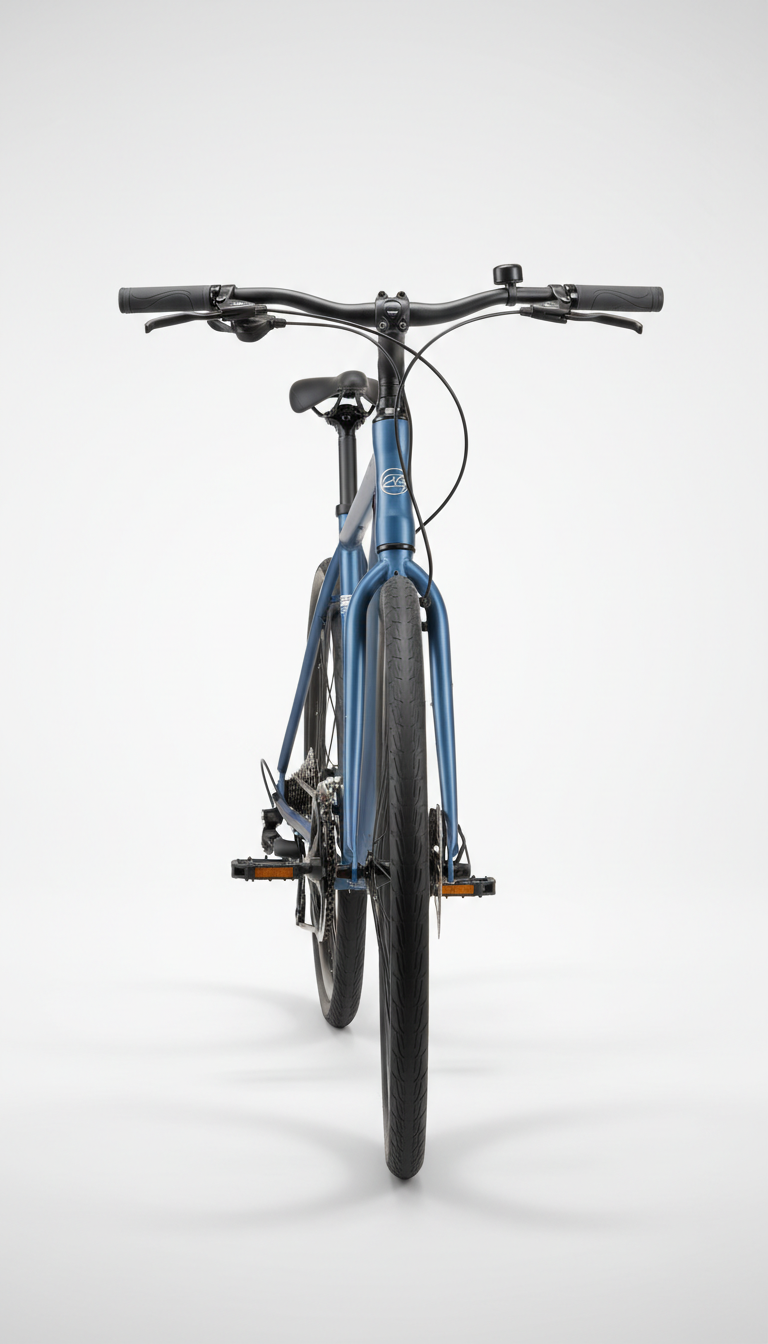 Geared Steel Blue City Performance Bike
